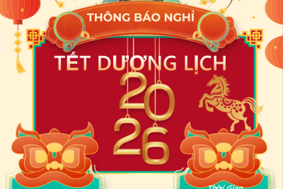 Thông báo lịch nghỉ tết dương lịch năm học 2026